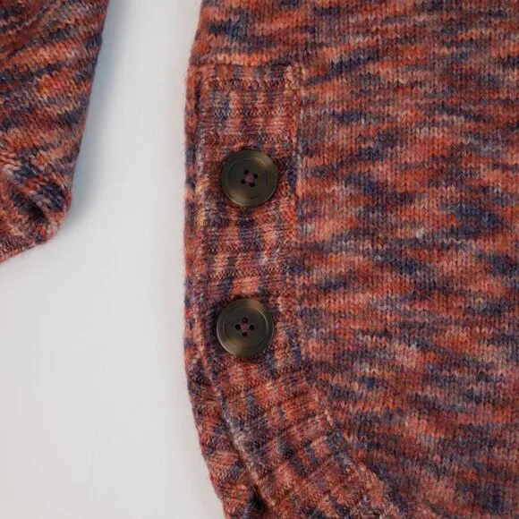 Madewell Sweater XXS Multicolor Blues Rust Orange Wool Acrylic Womens Knit NWT - Picture 16 of 16